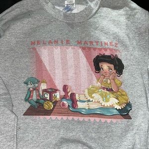 Melanie Martinez light grey crew neck sweatshirt